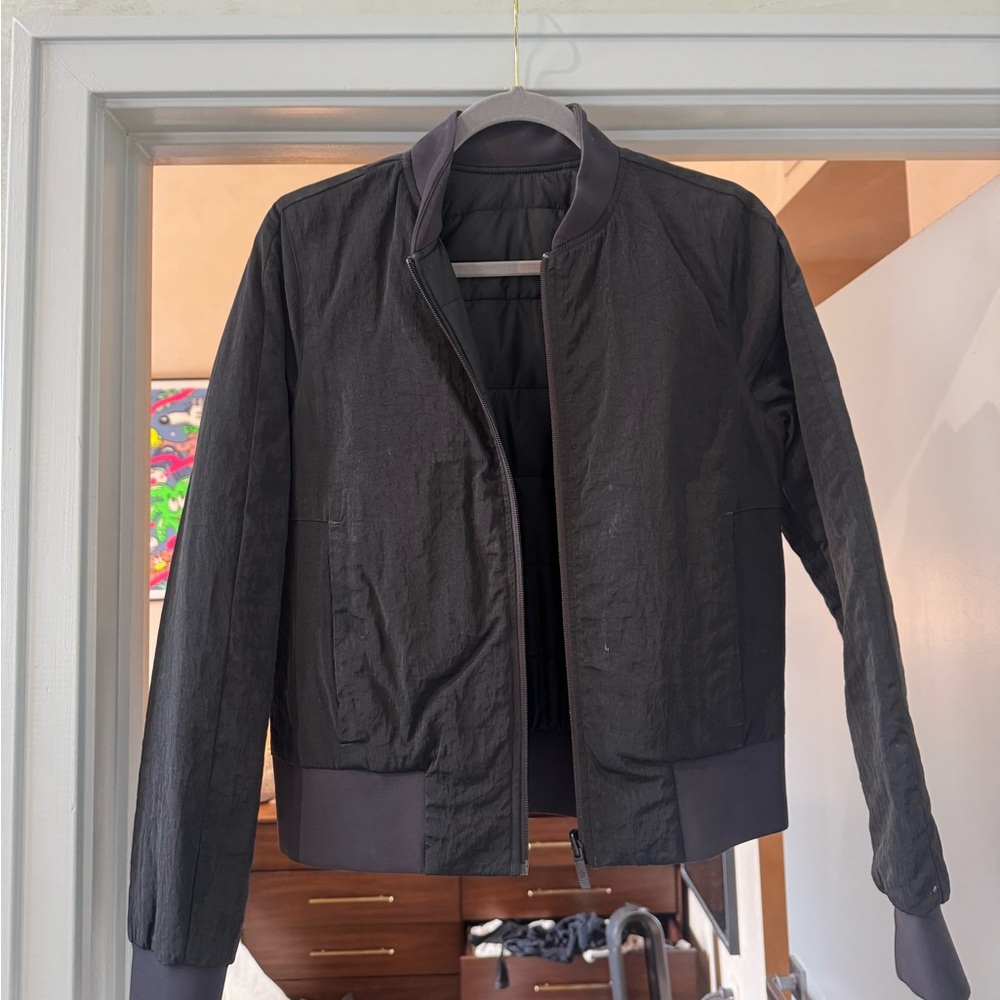lululemon athletica Black Bomber Jacket